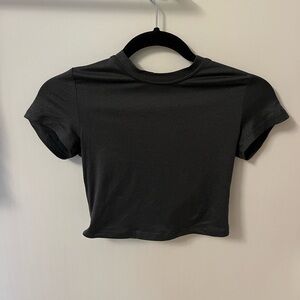 Dark grey Cropped T-Shirt
